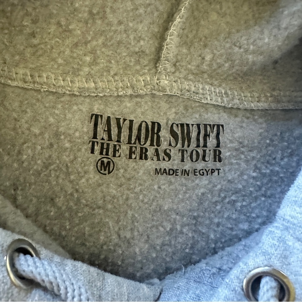 Taylor Swift Eras Tour Gray 1989 Album Gray Hoodie Concert 80’s Medium Casual - Picture 7 of 8